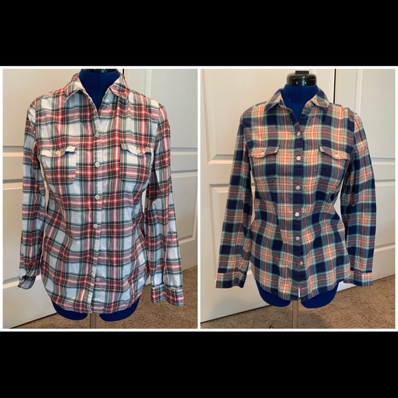 Old Navy Tops - Bundle Women’s Medium Flannels